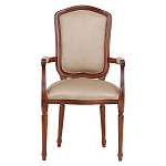 Стул с подлокотниками из натурального бука бежевый Solid Luxury варинант исполнения - 1 | Loft Concept в Твери