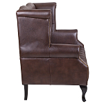 Диван из натуральной кожи на 4-х деревянных ножках из массива бука Thomas Seating brown варинант исполнения - 2 | Loft Concept в Твери