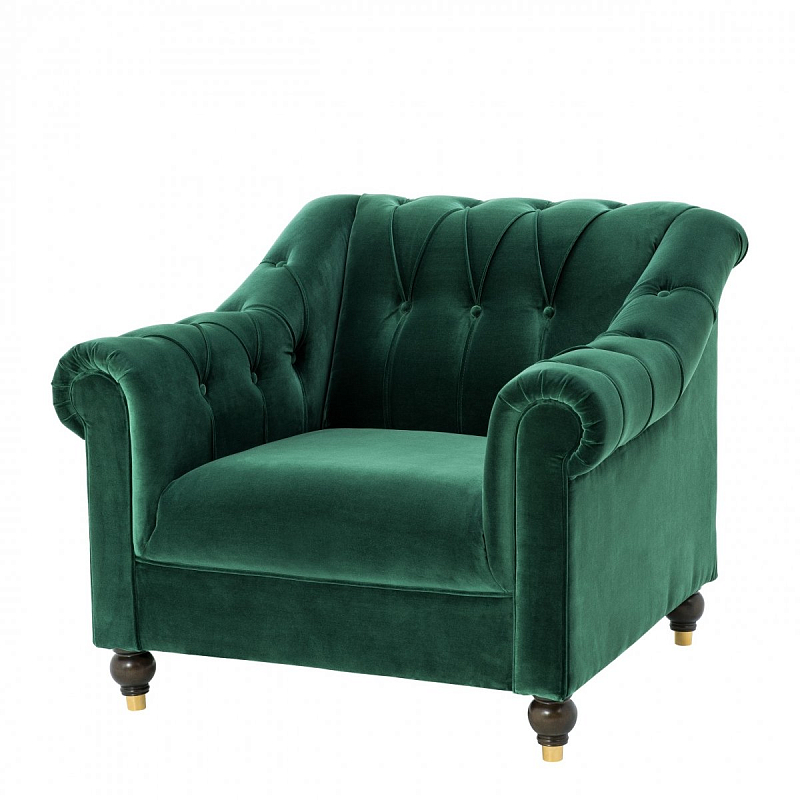 Кресло Eichholtz Chair Brian Зеленый Коричневый Кресло Eichholtz Chair Brian Зеленый Коричневый в Твери | Loft Concept