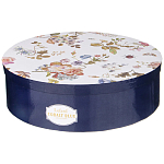 Чайный набор из фарфора темно-синий с рисунком цветов на 6 персон 12 предметов 280 мл Garden Whisper Porcelain Set  варинант исполнения - 6 | Loft Concept в Твери