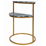 Кофейный столик с подстольем из металла Halves варинант исполнения - 1 | Loft Concept в Твери