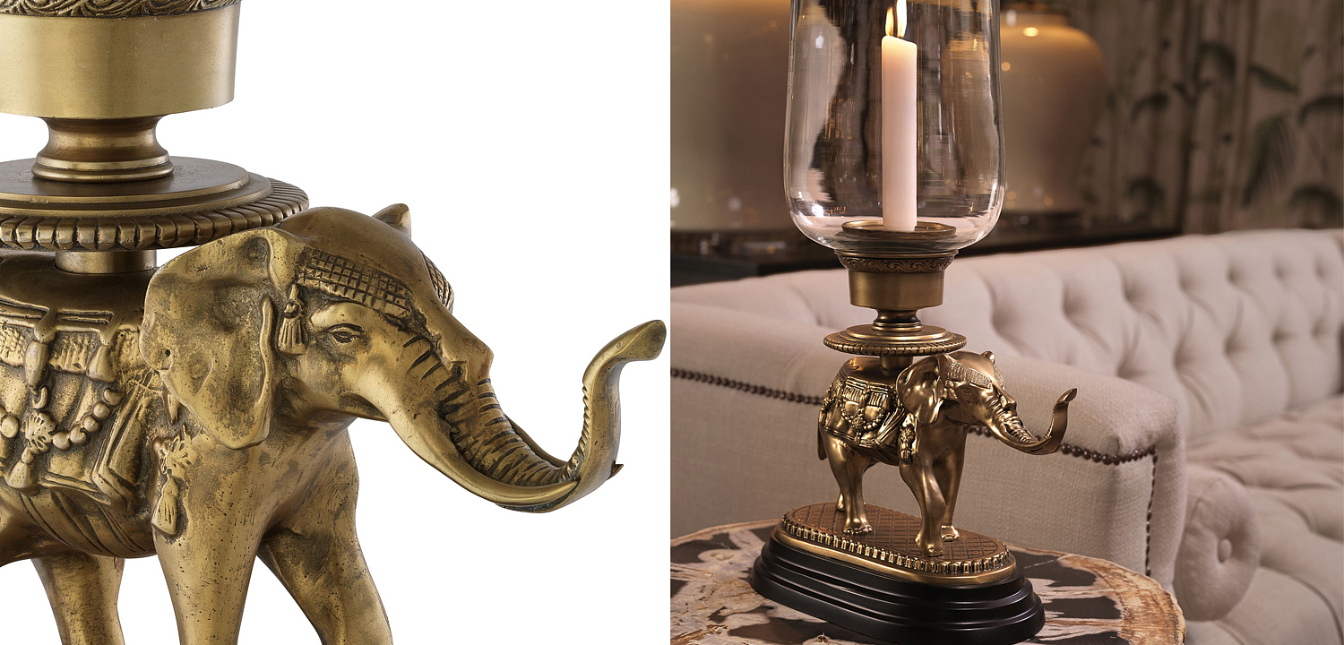 Подсвечник Eichholtz Hurricane Elephant Подсвечник Eichholtz Hurricane Elephant - Loft-Concept в Твери