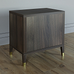 Тумба прикроватная с двумя ящиками Elsa Dreams Walnut варинант исполнения - 4 | Loft Concept в Твери