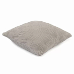 Подушка из хлопка рельефной вязки серого цвета Eden Line варинант исполнения - 1 | Loft Concept в Твери