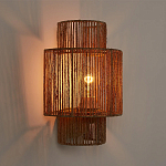 Бра с плетенным из джута плафоном Jutti H30 см варинант исполнения - 2 | Loft Concept в Твери