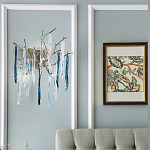 Бра с ветвистым каркасом из металла и подвесками из стекла Droplet Chandelier варинант исполнения - 2 | Loft Concept в Твери