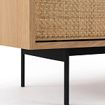 ТВ-тумба с плетеным декором Buckley Wicker TV Stand варинант исполнения - 6 | Loft Concept в Твери