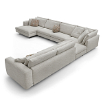 Современная модульная система мягкой мебели Zartаrn 6-ти местный угловой диван варинант исполнения - 2 | Loft Concept в Твери