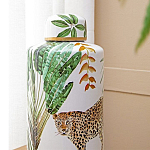 Ваза фарфоровая с ручной росписью Leopard Collection  варинант исполнения - 5 | Loft Concept в Твери