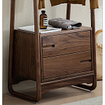 Вешалка деревянная с 2- мя ящиками Moon Walnut Furniture варинант исполнения - 7 | Loft Concept в Твери