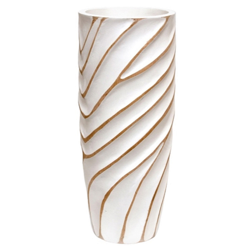 Ваза белая Vase of Thailand 1 Белый Золотой в Твери | Loft Concept 
