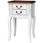 Прикроватная тумба в стиле прованс с 2-мя ящиками Paule Montmartre Provence Bedside Table варинант исполнения - 2 | Loft Concept в Твери