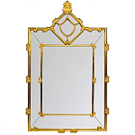 Зеркало прямоугольное Golden Classic Ornament Mirror варинант исполнения - 1 | Loft Concept в Твери