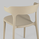 Бежевый стул из прочного PP-пластика JORIS варинант исполнения - 6 | Loft Concept в Твери
