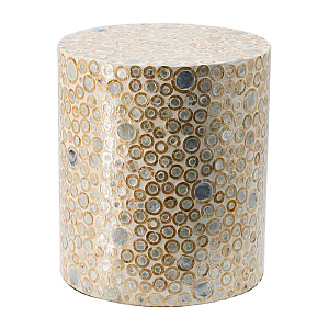 Столик с инкрустацией круглый узор Ariel