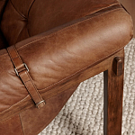 Двухместный диван Duncan винтажная коричневая кожа варинант исполнения - 6 | Loft Concept в Твери