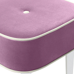 Квадратный мягкий пуф на белых ножках Winton Pouf Square варинант исполнения - 6 | Loft Concept в Твери