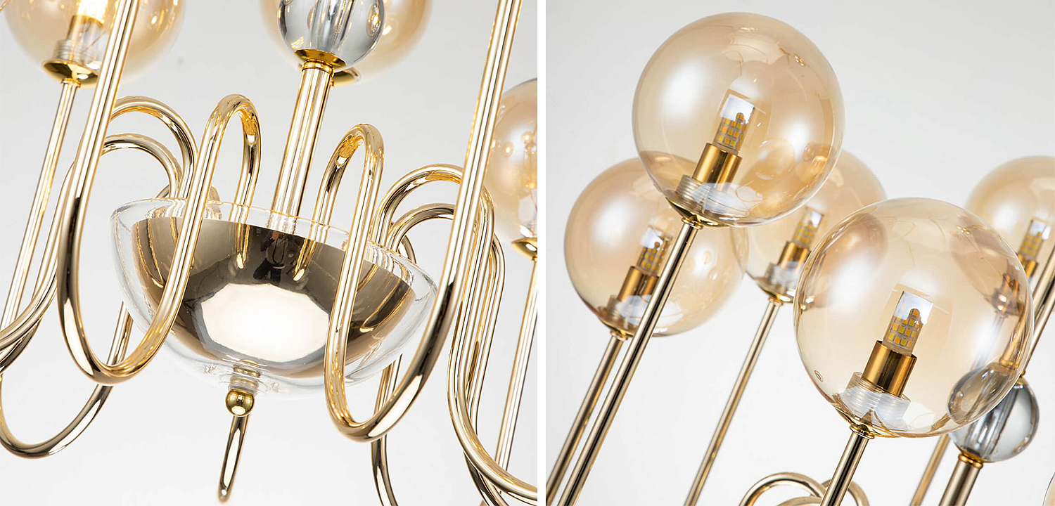 Люстра Sheiry Glass Ball Chandelier 9 Люстра Sheiry Glass Ball Chandelier 9 - Loft-Concept в Твери