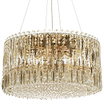 Круглая люстра с металлическими и хрустальными подвесками Bonnay Crystal Chandelier варинант исполнения - 5 | Loft Concept в Твери