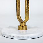 Кофейный столик с белой мраморной столешницей Clipper варинант исполнения - 3 | Loft Concept в Твери