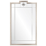 Зеркало в  серебряной раме с узорчатым геометрическим орнаментом Repulse варинант исполнения - 1 | Loft Concept в Твери