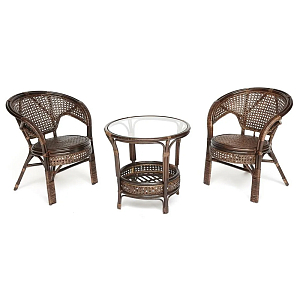 Комплект уличной мебели Angela Dark Brown