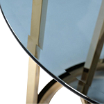 Столик журнальный золотой с темным стеклом Tastiness варинант исполнения - 1 | Loft Concept в Твери