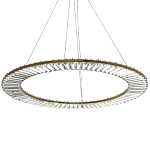 Кольцевая люстра с хрустальным декором Maude Crystal Chandelier варинант исполнения - 3 | Loft Concept в Твери
