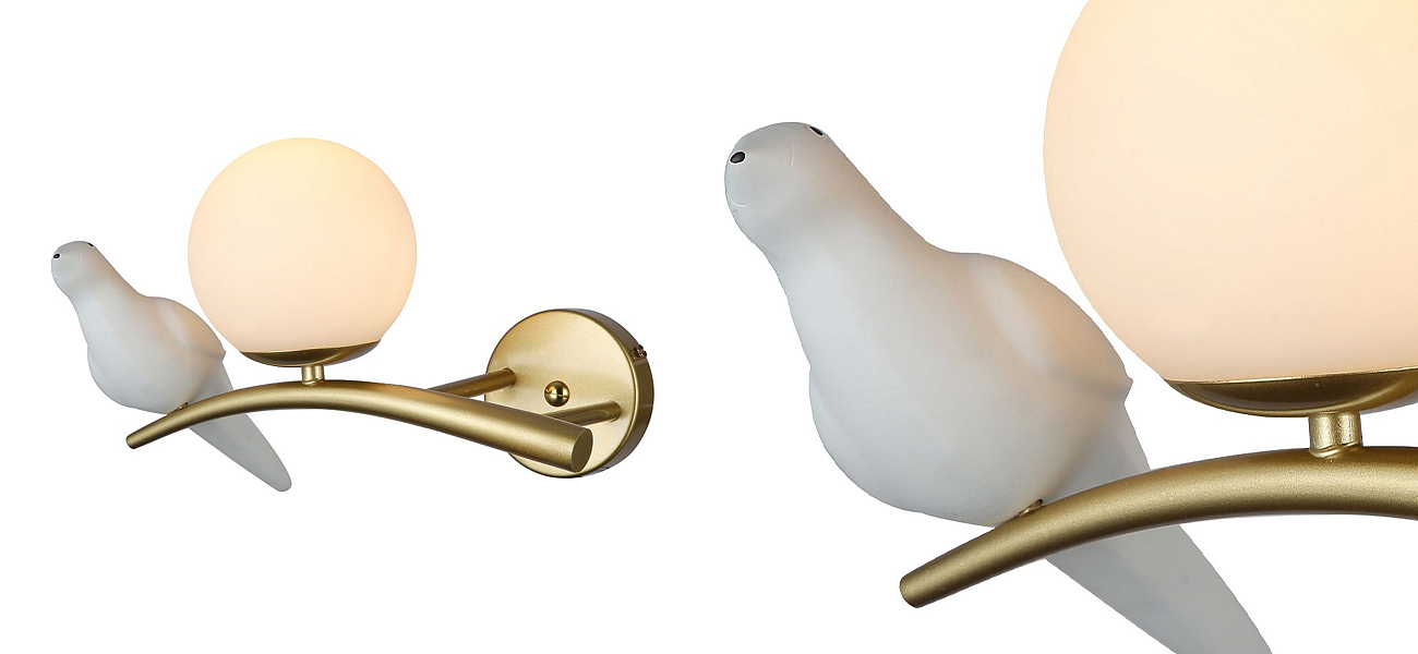 Бра с белой птицей Provence Bird Бра с белой птицей Provence Bird - Loft-Concept в Твери
