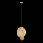 Подвесной светильник белый с фигурным тканевым плафоном White Whirlwinds варинант исполнения - 2 | Loft Concept в Твери