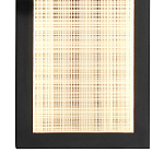 Светодиодное прямоугольное бра из металла черного цвета Lattice Lux варинант исполнения - 8 | Loft Concept в Твери