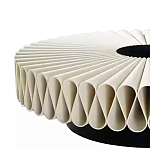 Дизайнерский журнальный стол круглый с фактурной столешницей Ifike варинант исполнения - 2 | Loft Concept в Твери