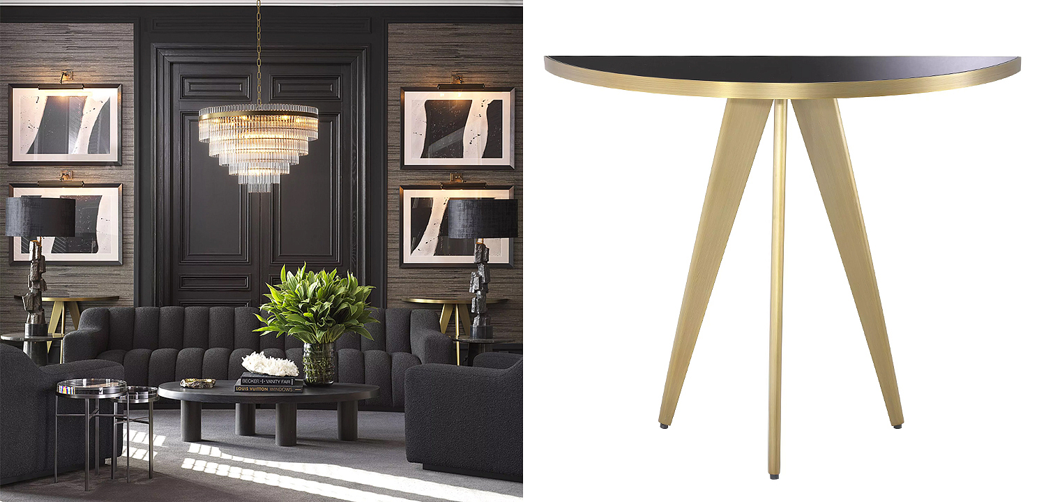 Консоль Eichholtz Console Table Aston Brass Консоль Eichholtz Console Table Aston Brass - Loft-Concept в Твери