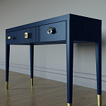 Дизайнерский Письменный стол Elsa Dreams Blue с тремя ящиками варинант исполнения - 2 | Loft Concept в Твери