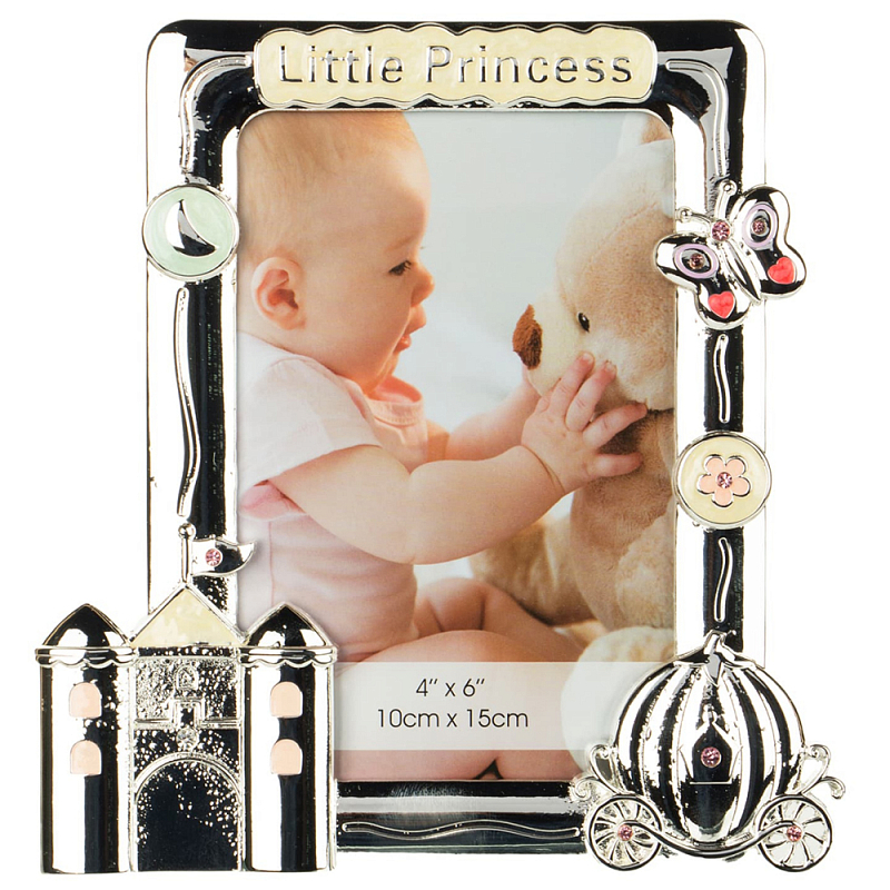 Фоторамка детская Childhood Corner Little Princess Серебряный Фоторамка детская Childhood Corner Little Princess Серебряный в Твери | Loft Concept
