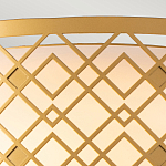 Потолочный светильник золотого цвета с каркасом в виде геометрических ромбов Elstead Lighting варинант исполнения - 5 | Loft Concept в Твери