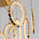 Потолочный светильник светодиодный с золотистым каркасом Ring of Fire варинант исполнения - 3 | Loft Concept в Твери