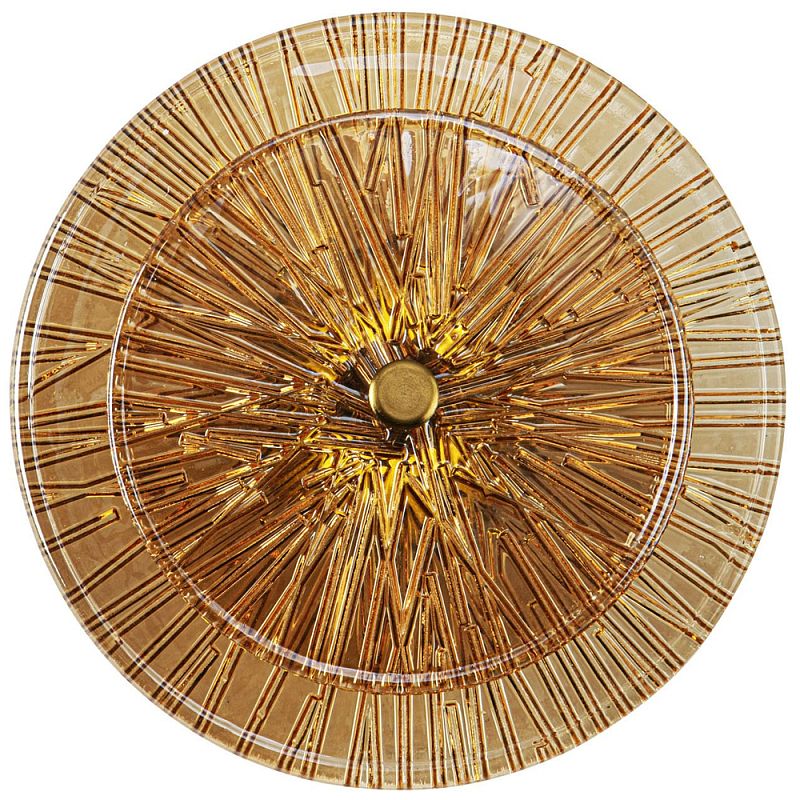 Бра в форме диска из рельефного коричневого стекла Decorative Glass Discs Wall Lamp Коричневый Латунь Бра в форме диска из рельефного коричневого стекла Decorative Glass Discs Wall Lamp Коричневый Латунь в Твери | Loft Concept