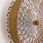 Бра с плафоном из рельефного стекла Peony Glass Bronze  варинант исполнения - 3 | Loft Concept в Твери