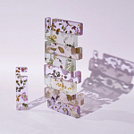 Подставка для телефона из эпоксидной смолы с цветами розовая Epoxy Flowers Phone Stand Pink варинант исполнения - 4 | Loft Concept в Твери