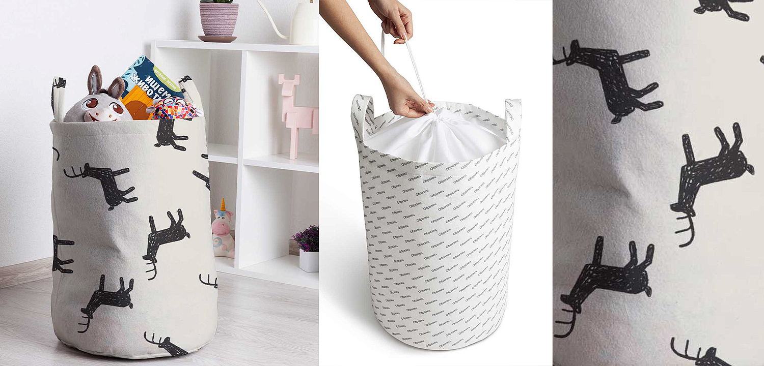 Корзина Deer Pattern Basket Корзина Deer Pattern Basket - Loft-Concept в Твери