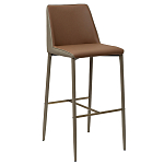 Стул барный с терракотовой обивкой из экокожи Spectacular High Chair варинант исполнения - 1 | Loft Concept в Твери