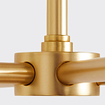 Люстра золотая с белыми тканевыми абажурами Coolness варинант исполнения - 3 | Loft Concept в Твери