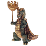 Подсвечник в виде дракона Dragon candlestick Green Gold Brown L or R варинант исполнения - 3 | Loft Concept в Твери