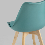 Стул с основой из пластика и мягким сиденьем Arvika Azure варинант исполнения - 6 | Loft Concept в Твери