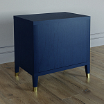 Тумба прикроватная с двумя ящиками Elsa Dreams Blue варинант исполнения - 4 | Loft Concept в Твери
