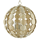 Люстра в форме шара с декором из круглых декоративных элементов Texture Discs варинант исполнения - 2 | Loft Concept в Твери