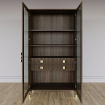 Дизайнерский шкаф витрина Elsa Dreams Walnut с 4-мя ящиками варинант исполнения - 6 | Loft Concept в Твери