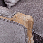 Кресло Ava Classical Armchair brown and grey velour варинант исполнения - 4 | Loft Concept в Твери