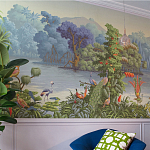 Обои ручная роспись Le Brésil Eden варинант исполнения - 3 | Loft Concept в Твери